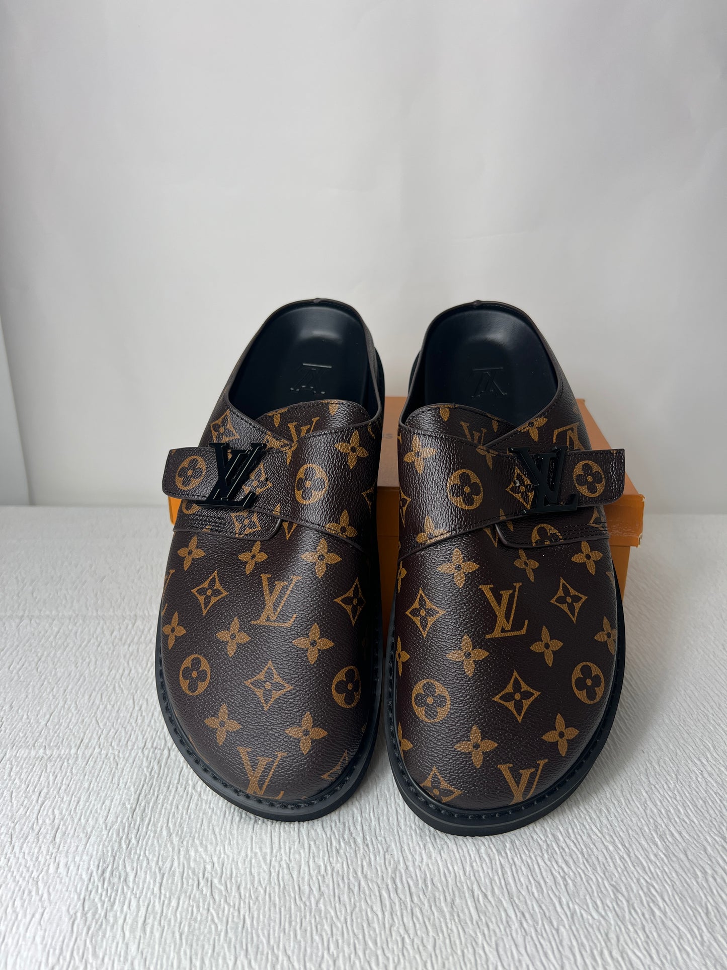 Monogram men clogs