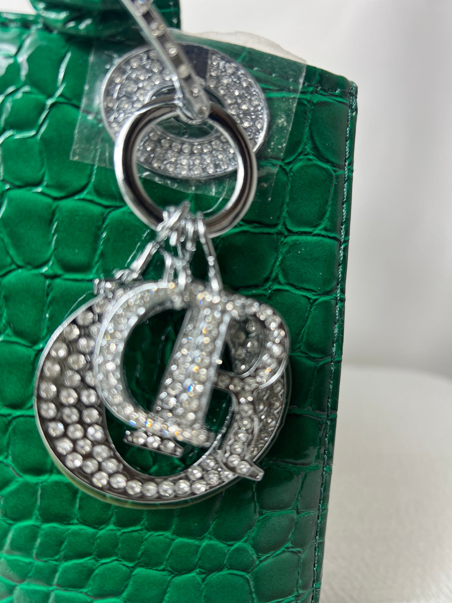 Faux snake skin handbag