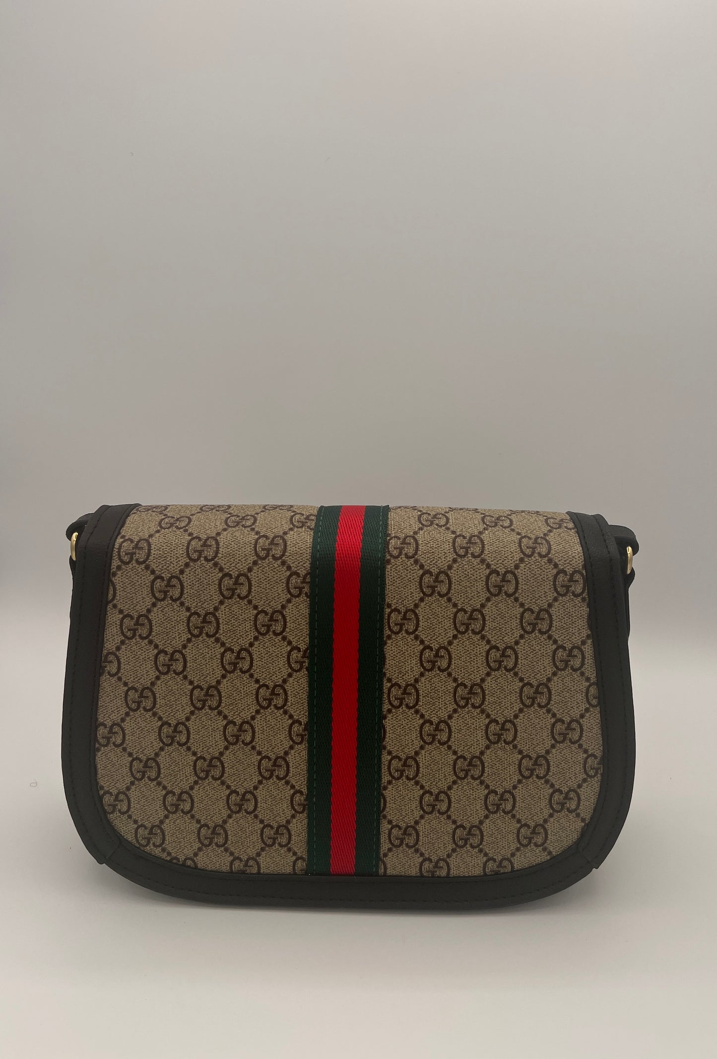 Classic G Crossbody bag /W black leather trim