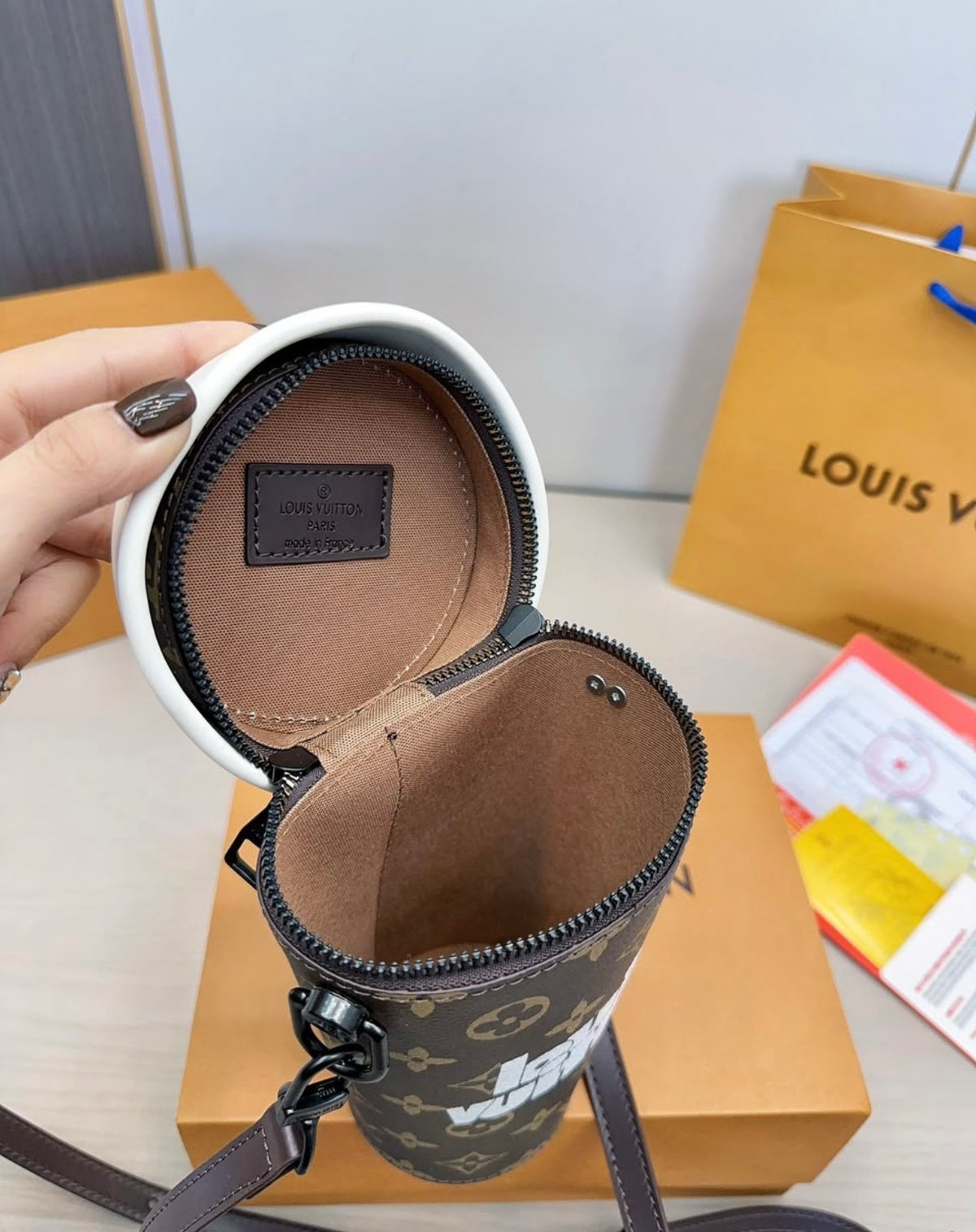 L Coffee cup bag