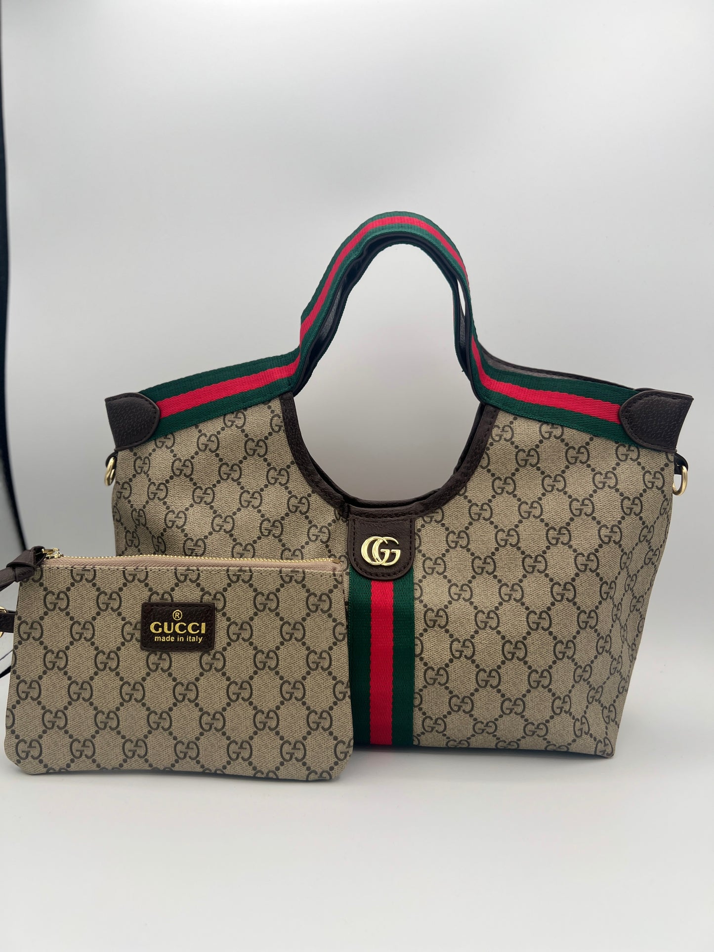 Leather G mini tote
