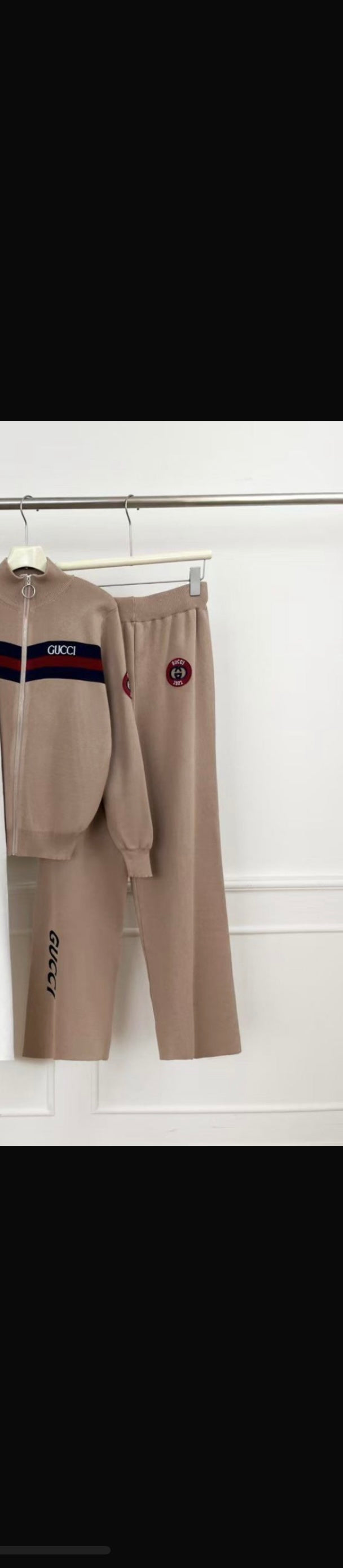 Gg knitted set. Brn sz 2X Blk sz 1X-2X