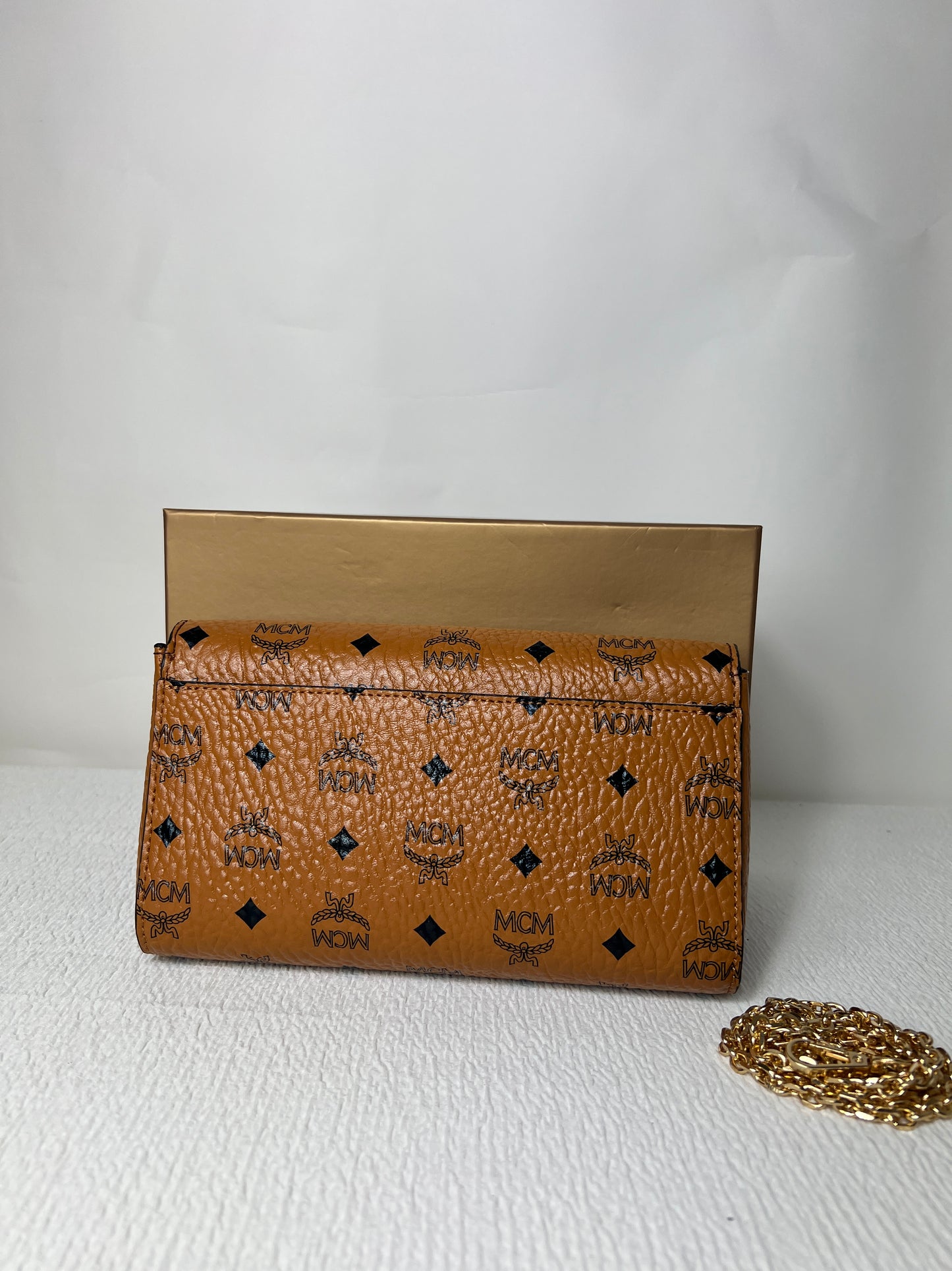 Brown and black monogram bag