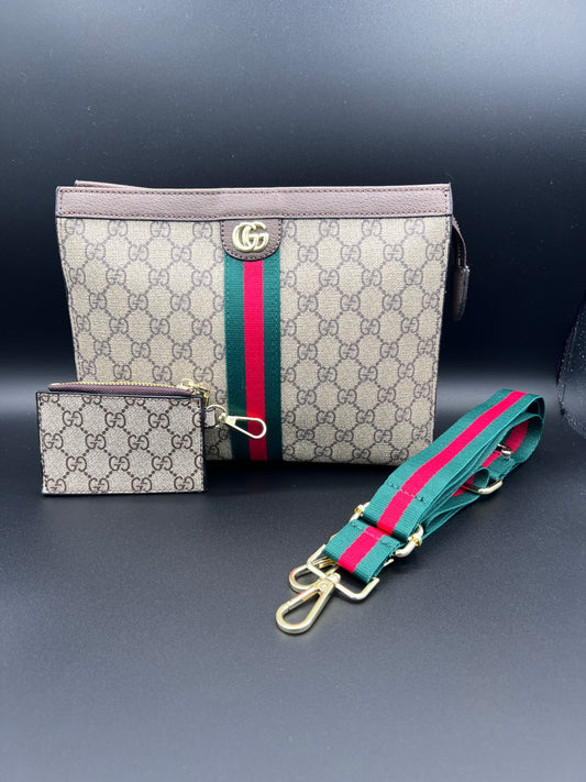 G crossbody clutch.