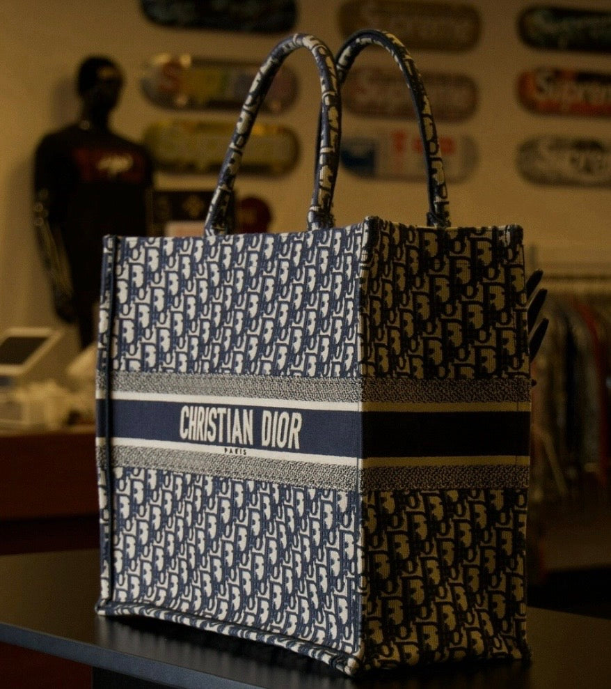 Blue CD book tote
