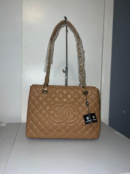 Tan shoulder bag