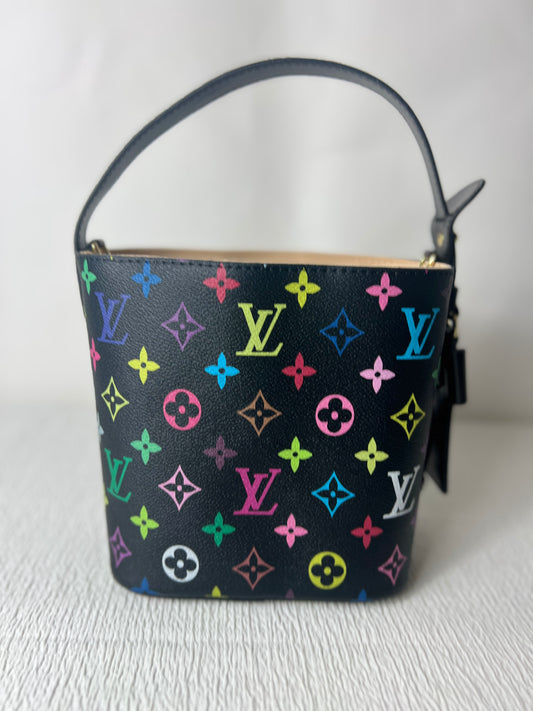 Black colorful mini bucket