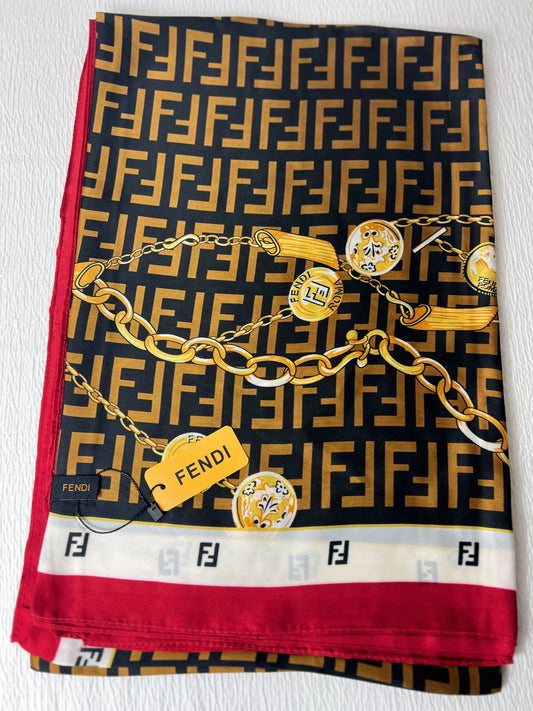Silk scarf.