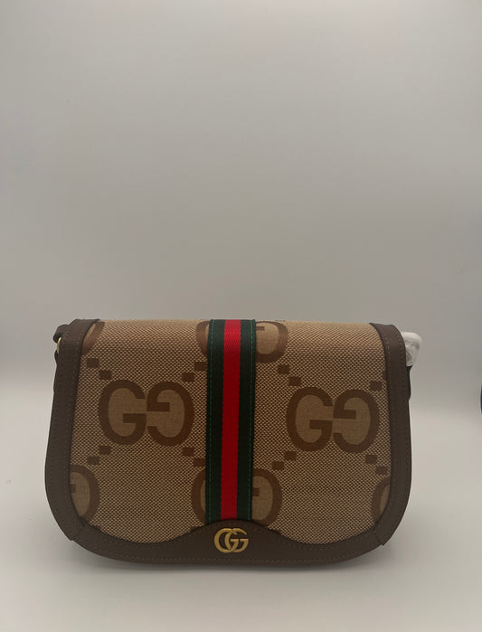 Big G canvas, and leather Crossbody