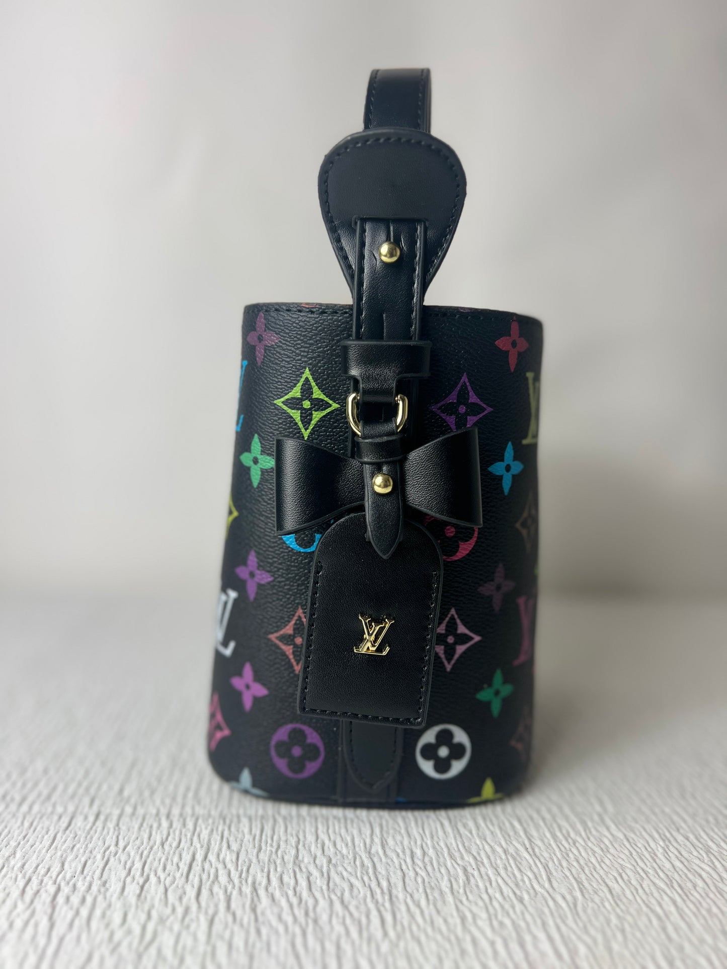 Black colorful mini bucket
