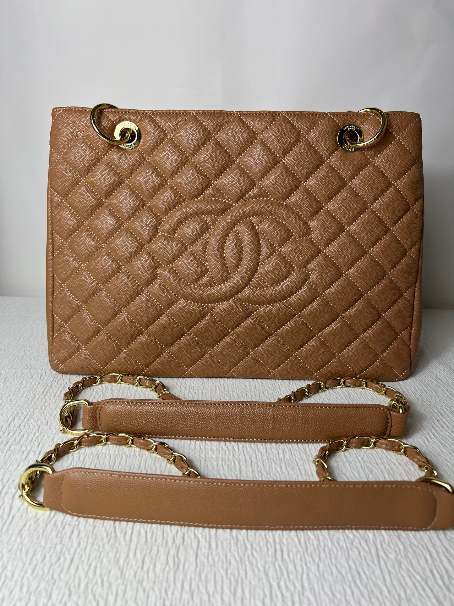 Tan shoulder bag