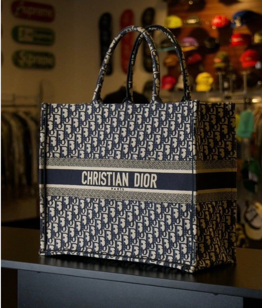 Blue CD book tote