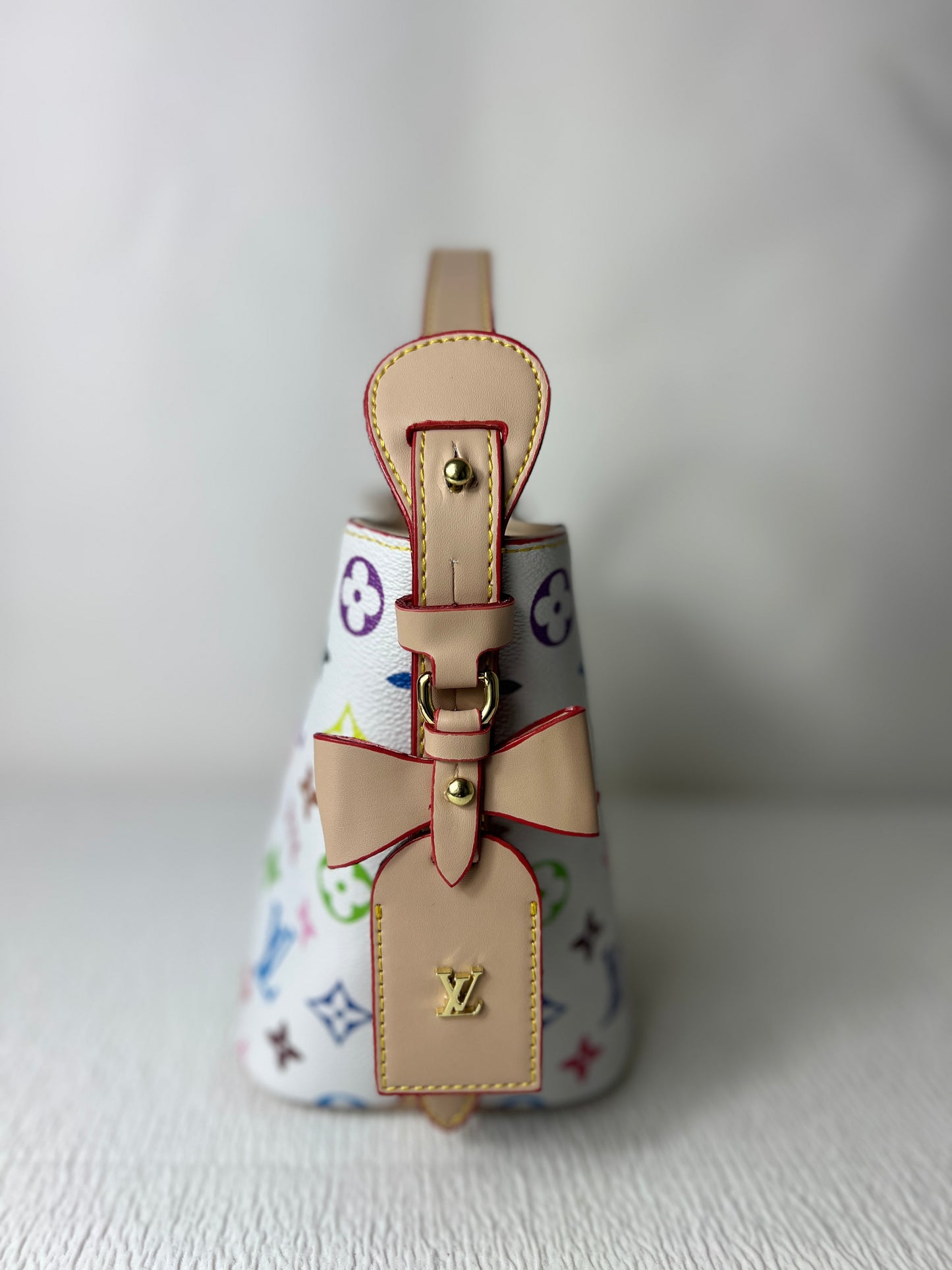 White colorful mini bucket