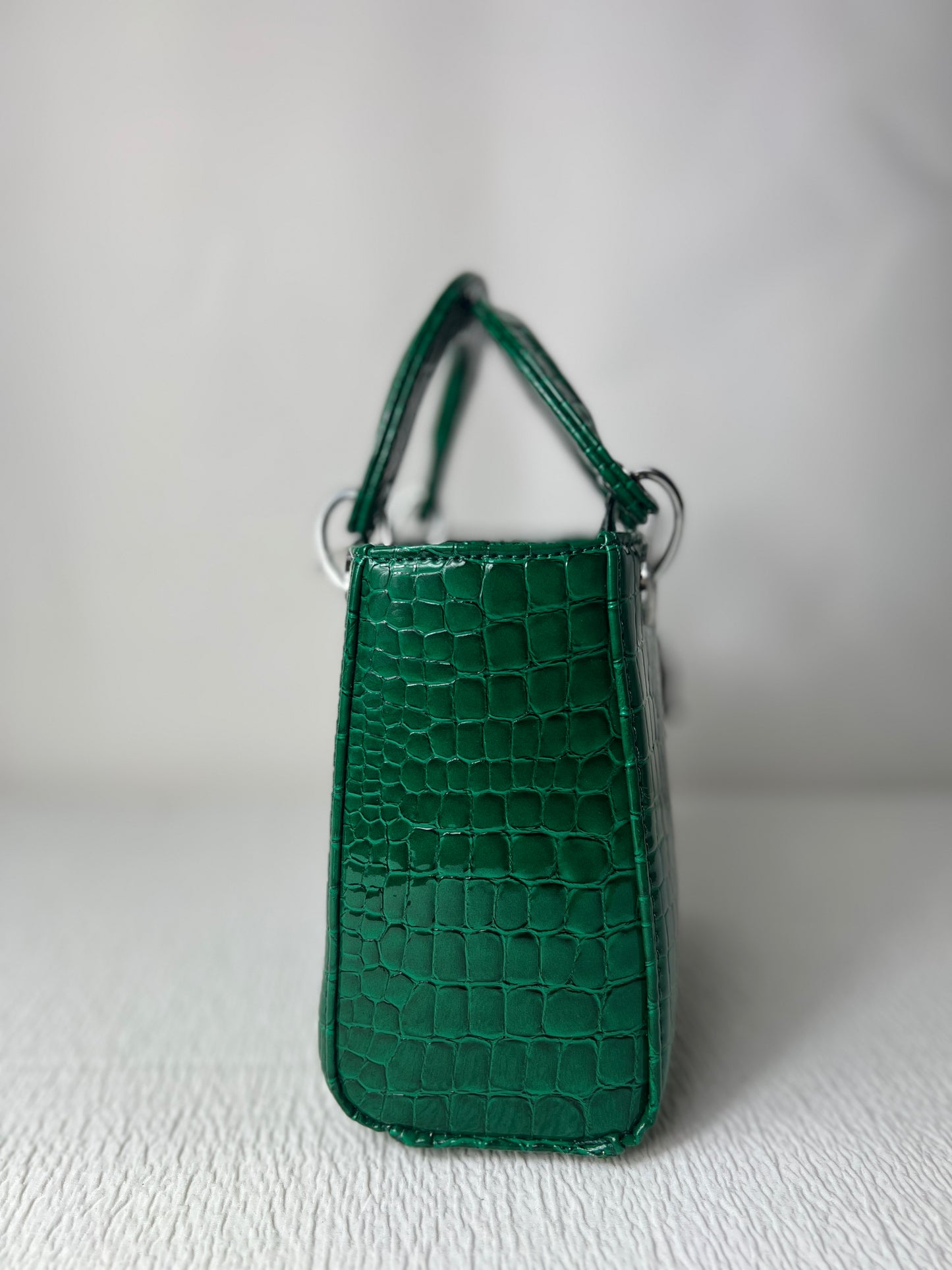 Faux snake skin handbag