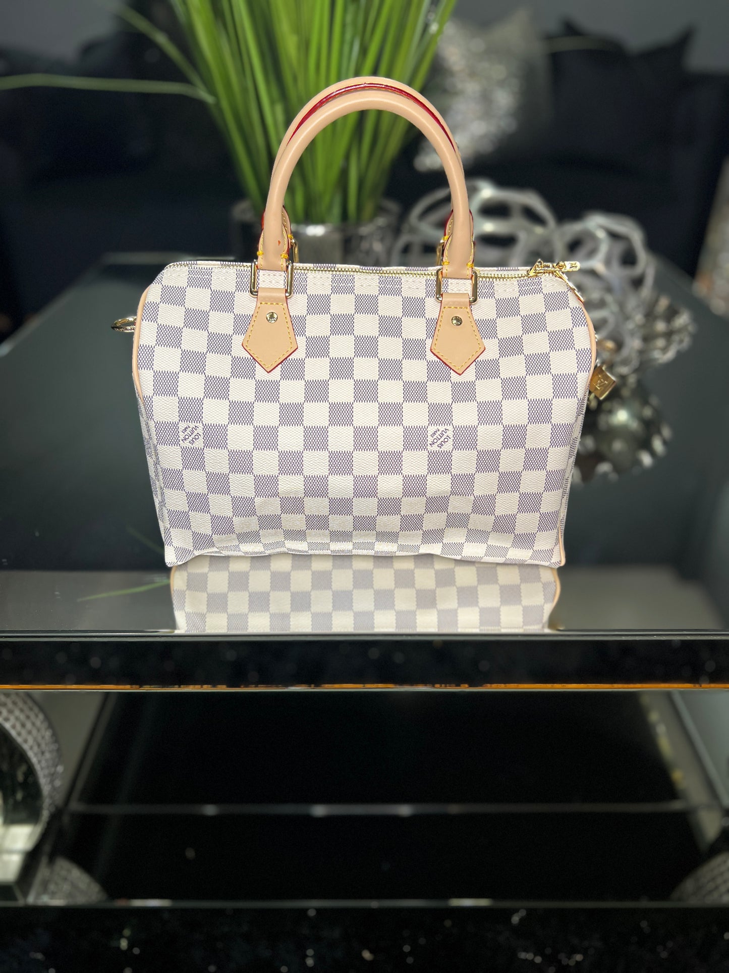 White checkered