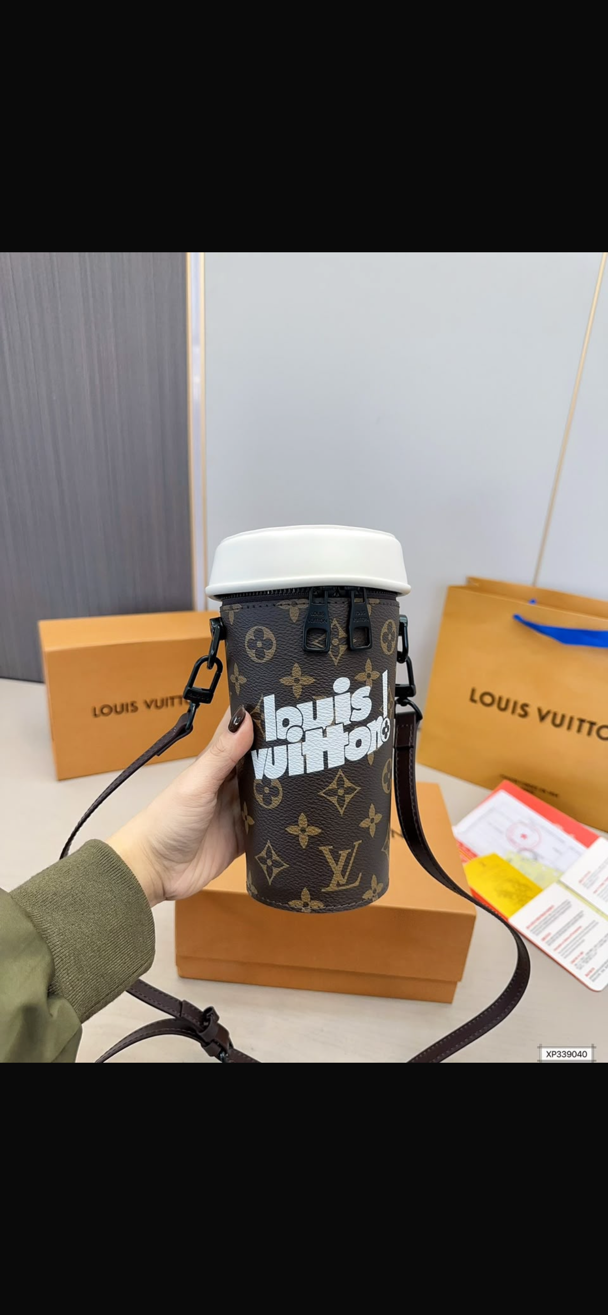 L Coffee cup bag