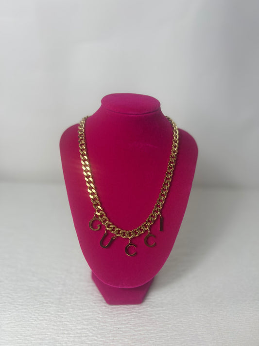 GG gold link chain